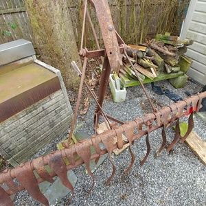 Horse drawn farm rake
